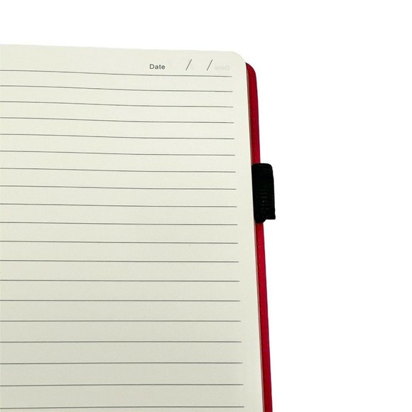 Spector & Co RFID Padded Red Faux Leather Journal Lined Pages 8.5 x 6 - Picture 3 of 7